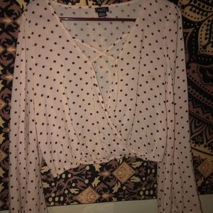 Long sleeve crop top